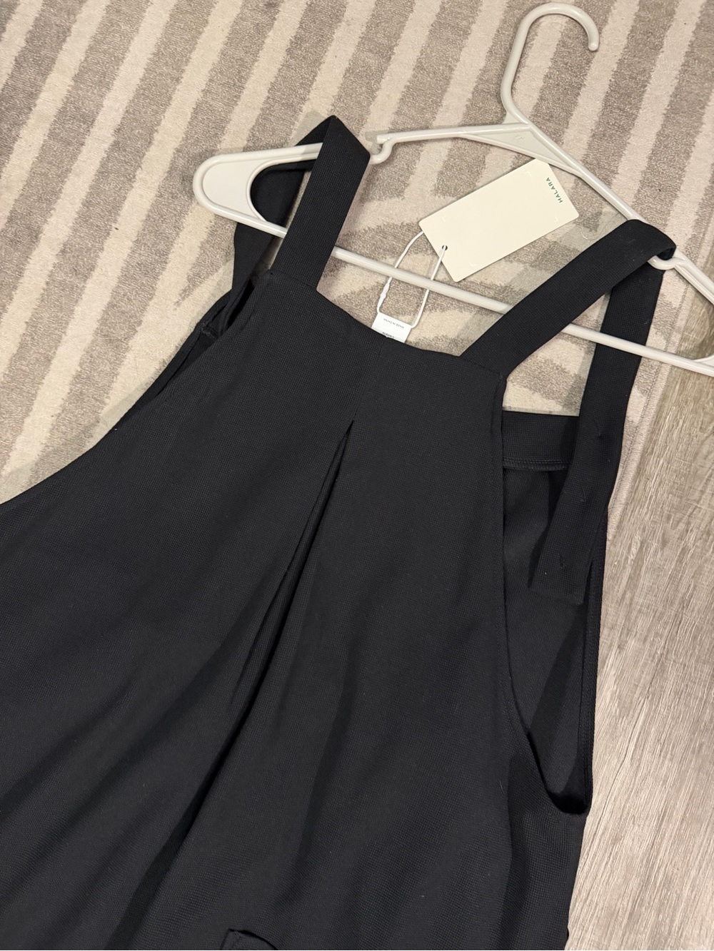HALARA Black Wide-Leg Jumpsuit with Adjustable Straps - Picture 6 of 6